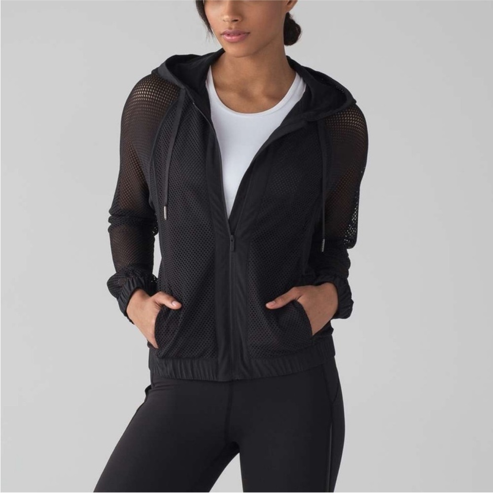 lululemon athletica Black Mesh Jacket